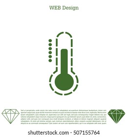 Thermometer icon , vector illustration