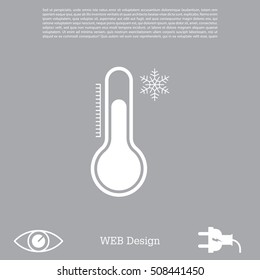 Thermometer icon , vector illustration