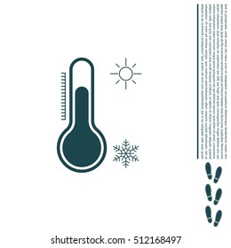 Thermometer icon , vector illustration