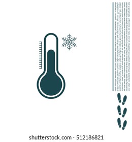 Thermometer icon , vector illustration