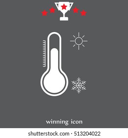 Thermometer icon , vector illustration