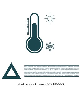 Thermometer icon , vector illustration