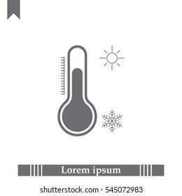 Thermometer icon , vector illustration