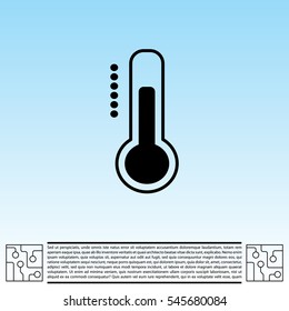 Thermometer icon , vector illustration