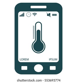 Thermometer icon , vector illustration