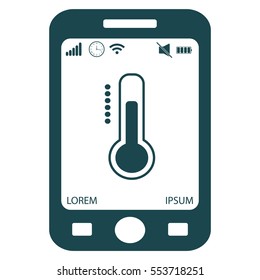 Thermometer icon , vector illustration