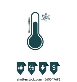 Thermometer icon , vector illustration