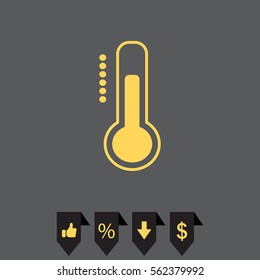 Thermometer icon , vector illustration