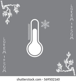 Thermometer icon , vector illustration