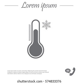 Thermometer icon , vector illustration