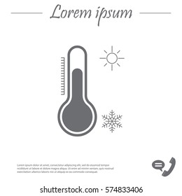 Thermometer icon , vector illustration