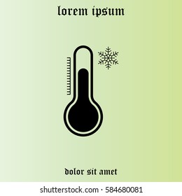 Thermometer icon , vector illustration