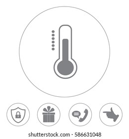 Thermometer icon , vector illustration