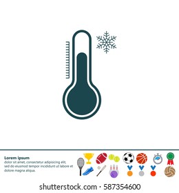 Thermometer icon , vector illustration