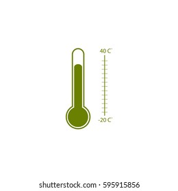 Thermometer icon, vector illustration.