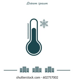 Thermometer icon , vector illustration