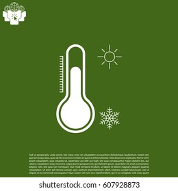 Thermometer icon, vector illustration