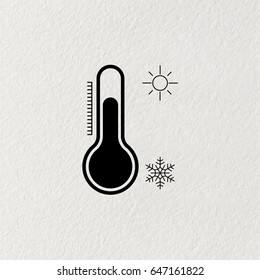 Thermometer icon, vector illustration