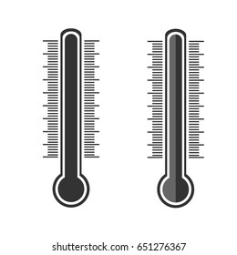 Thermometer icon. Vector illustration.