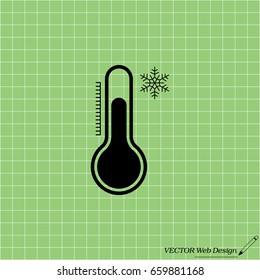 Thermometer icon , vector illustration