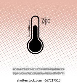 Thermometer icon , vector illustration