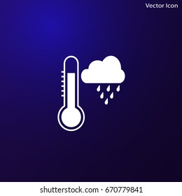 Thermometer icon, vector illustration