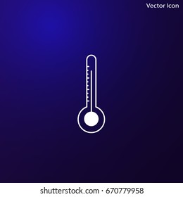 Thermometer icon, vector illustration