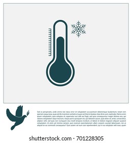 Thermometer icon , vector illustration