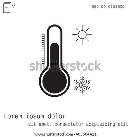 Thermometer icon , vector illustration