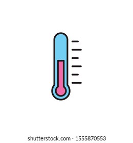 Thermometer icon. Vector illustration can be used for topics temperature, weather, meteorology forecast concept