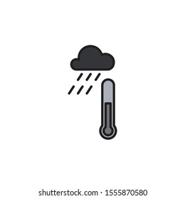 Thermometer icon. Vector illustration can be used for topics temperature, weather, meteorology forecast concept