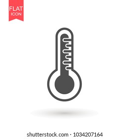thermometer icon vector illustration. climate icon vector
