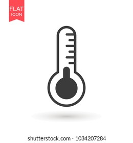 thermometer icon vector illustration. climate icon vector