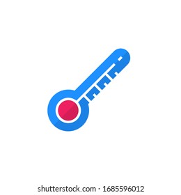 thermometer icon vector illustration design. thermometer icon flat design