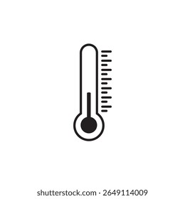 Thermometer Icon Vector Illustration Design. Temperature sign and symbol illustration. vector illustrator.