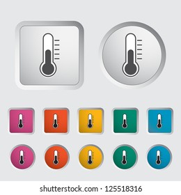 Thermometer icon. Vector illustration EPS.