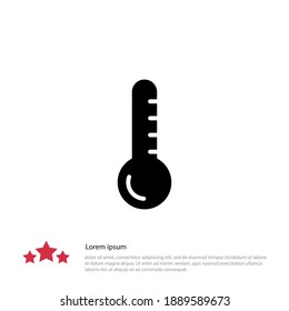 thermometer icon. Vector illustration EPS 10.