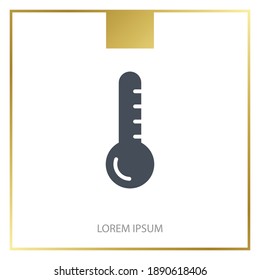 icono del termómetro. Ilustración del vector EPS 10.
