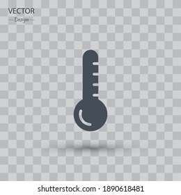 icono del termómetro. Ilustración del vector EPS 10.