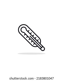thermometer  icon vector illustration, eps 10