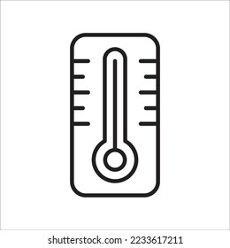 Thermometer Icon. Vector illustration - Eps 10