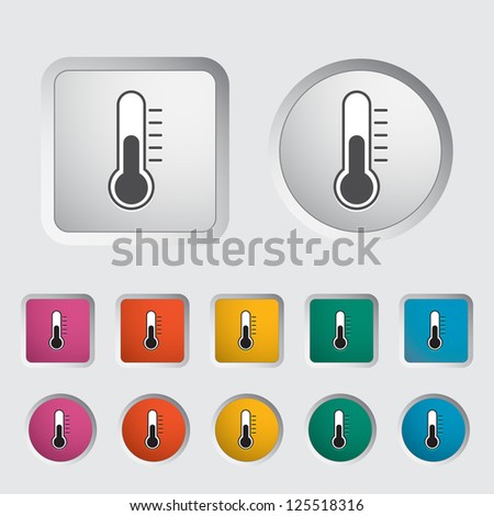 Thermometer icon. Vector illustration EPS.