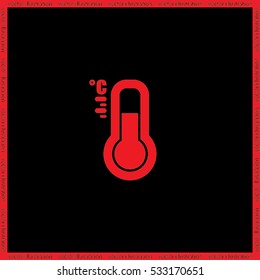 thermometer icon vector illustration eps10.