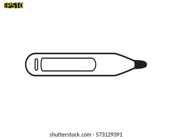 thermometer icon, vector illustration eps10