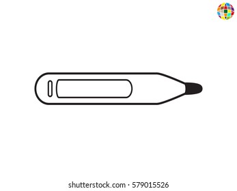 thermometer icon, vector illustration eps10