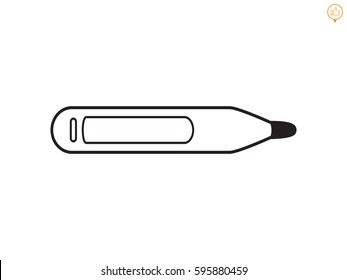 thermometer icon, vector illustration eps10