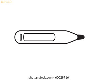 thermometer icon, vector illustration eps10