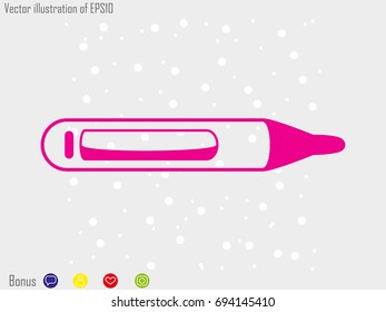 thermometer icon, vector illustration eps10