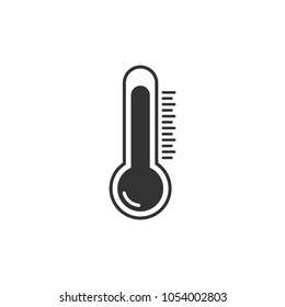 Thermometer icon, vector illustration. Flat design.