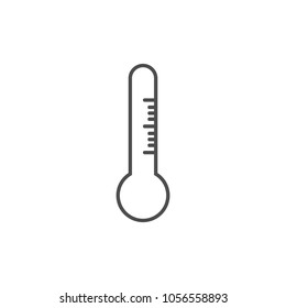 Thermometer icon, vector illustration. Flat design.
